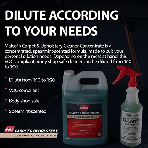 Malco Carpet and Upholstery Cleaner Concentrate - Removes Ground-in Soils and Stains from Automotive and Residential Carpet & Upholstery / 1 Gallon (101801) - Thumbnail 7