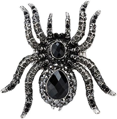 Szxc Women's Spider Stretch Rings,Halloween Costume Accessories (Black) image 4