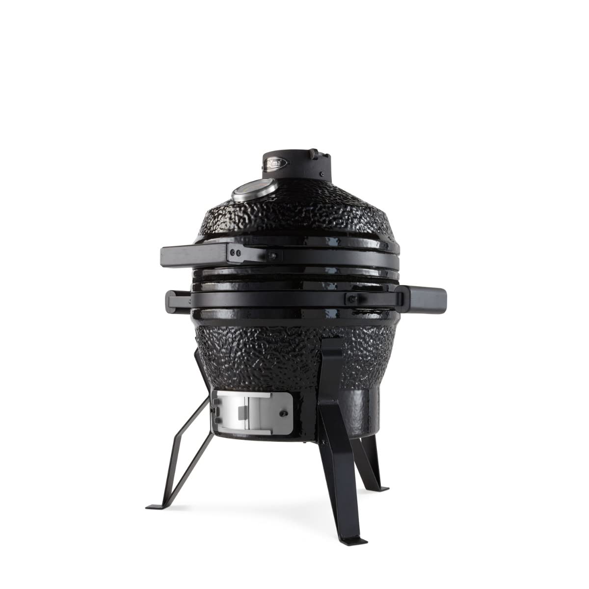 Premium Kamado BBQ 13 cali Ø 33 cm - Grill węglowy - Grillowanie, wędzenie, pieczenie, gotowanie na parze - Kuchenka - Grill jajeczny Czarny