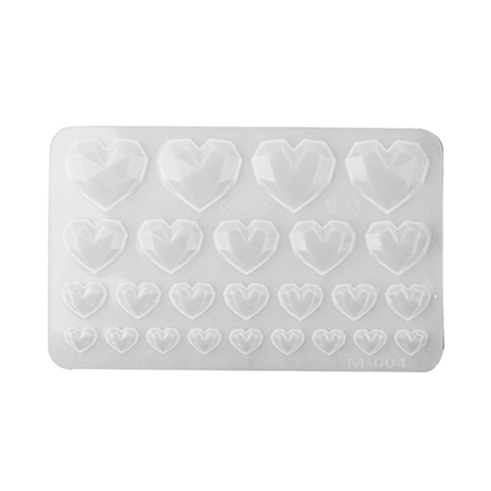 Silicone Mold Love Heart Shaped Pendants Epoxy Resin Molds for Epoxy Resin Crafting Jewelry Making