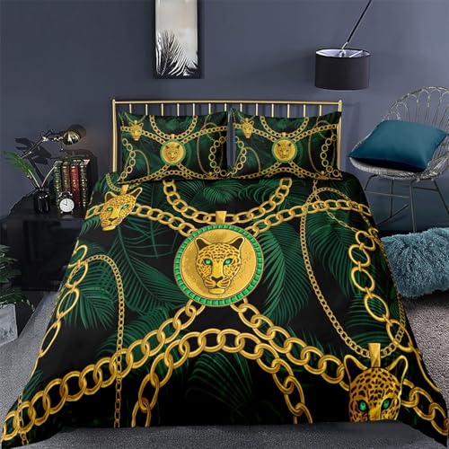 Housse de couette léopard 260x240 microfibre haut de gamme - 2