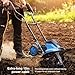 Hyundai 1500W Electric Garden Tiller, Cultivator, Rotavator & Rototiller – 6 Steel Blades, 45cm Working Width, 22cm Depth, 10m Power Cable