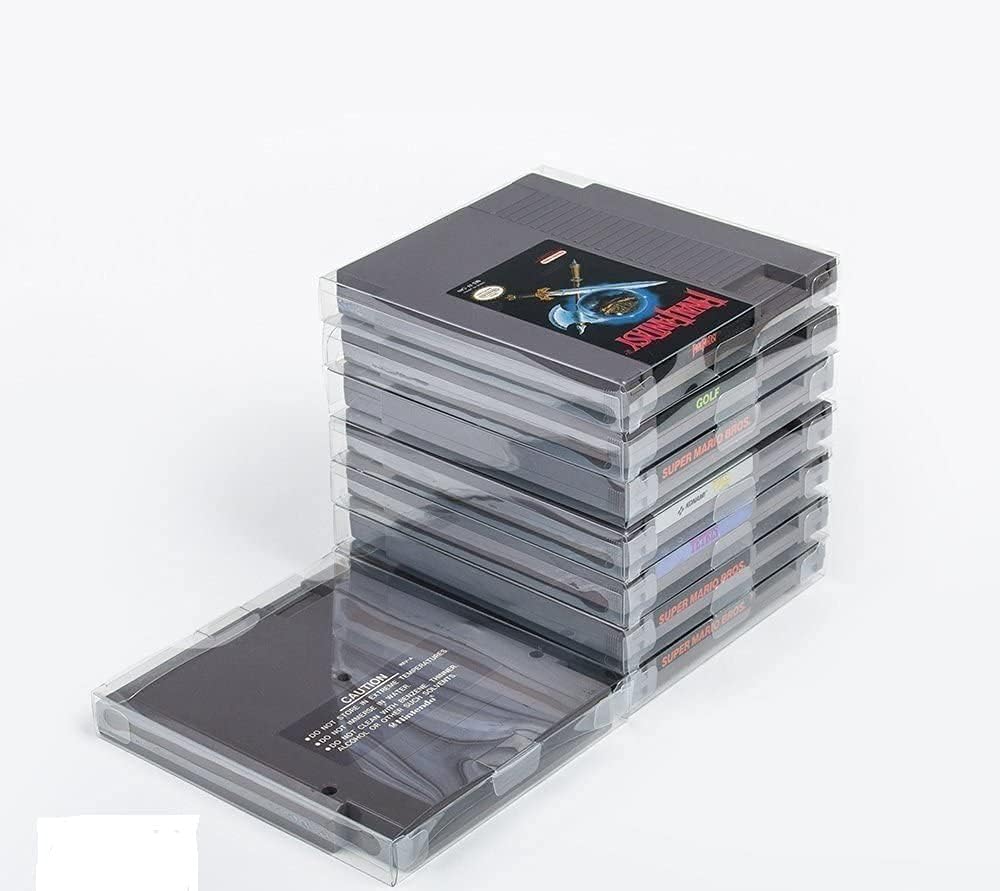 Link-e : 20 X Custodia Protettiva in Plastica Compatibile con la Cartuccia di Gioco per Console Nintendo NES