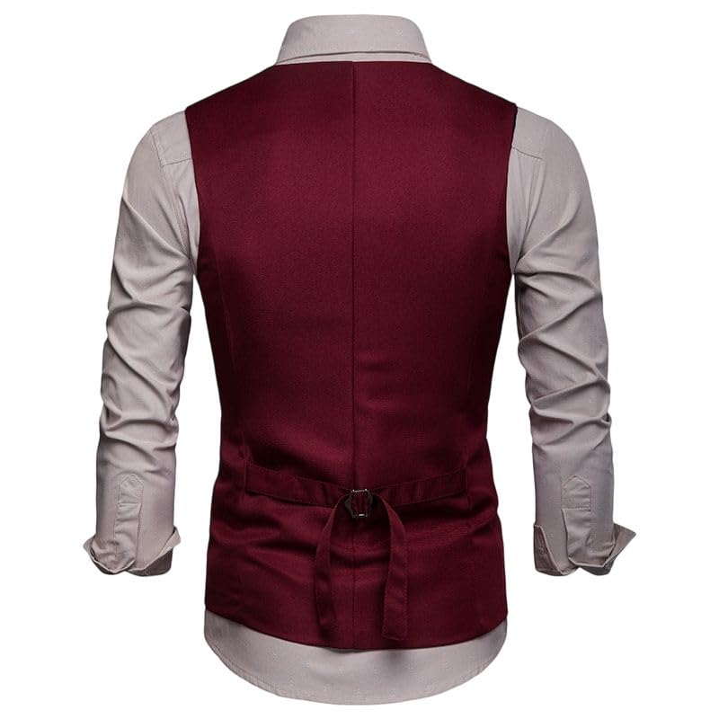 Chaleco de traje de hombre para ropa casual solución para vestir elegante 5