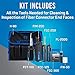 Jonard Tools TK-188 Fiber Optic Connector Cleaning and Inspection Kit with 200x Microscope