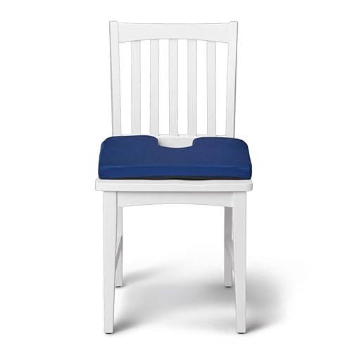 Miniatura 4 de Medline Cojín de asiento para aliviar la presión y el dolor de espalda baja, problemas de coxis y ciática, el cojín de coxis está inclinado para