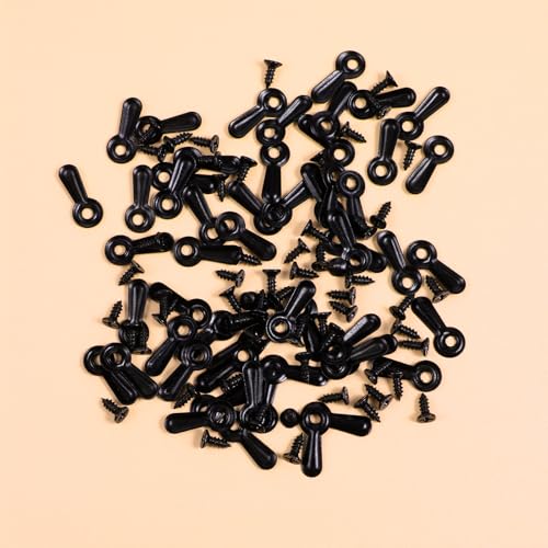 Image of Ptwola 200 Pieces Picture Frame Corner Turn Button Fasteners Set Metal Photo Frame Tabs Screws Mounting Hardware Backing Board Clips for Crafts Hanging Pictures Framing Repair Supplies