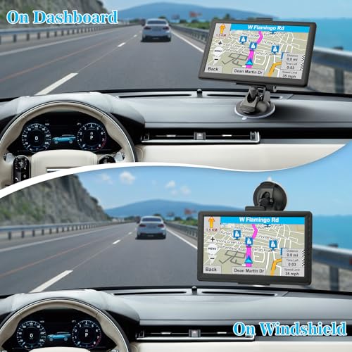 7 Inch GPS Navigator for Car, GPS Navigation System for Truck Commercial Drivers with 2025 US/CA/MX Offline Map Free Update, GPS for 7 Vehicles with POI Search, Voice Drive Guidance Red Light Warning - Image 6