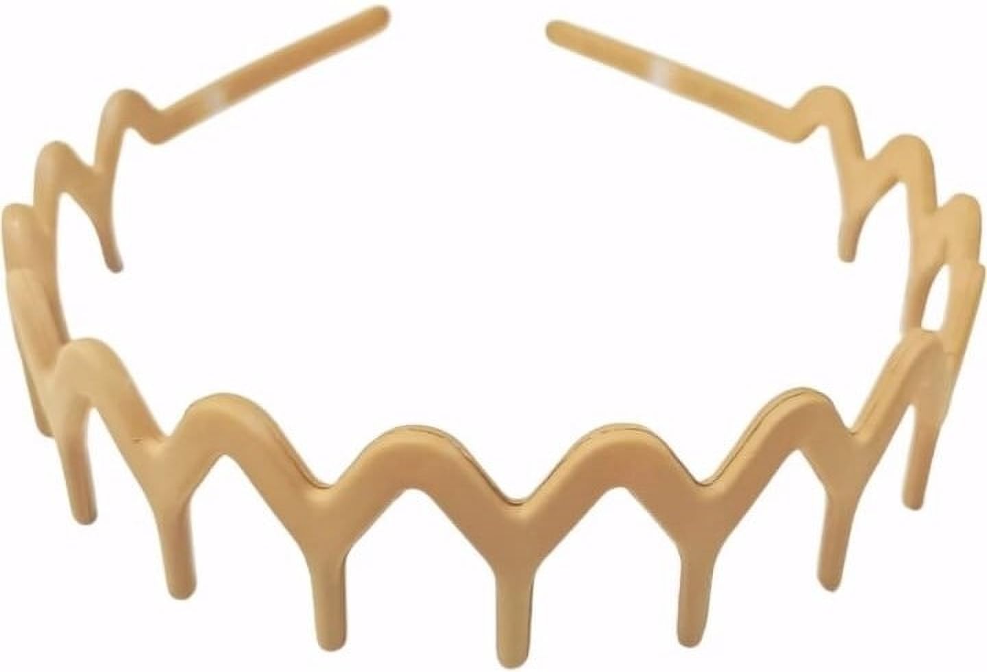 mehak creation 8 Pcs Non-Slip Wave Hairband for Women | Matte Resin Zig Zag Hair Bands-picture-51
