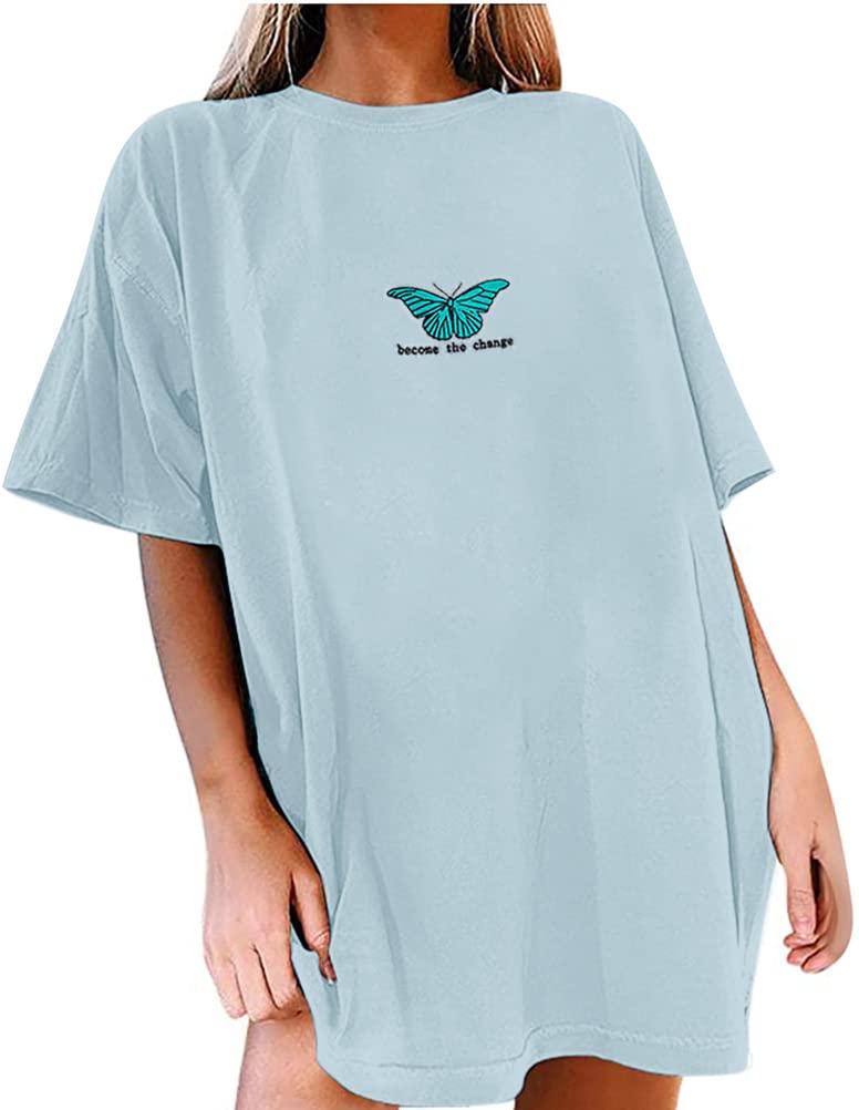 Tomwell T Shirt Maglietta Manica Corta Girocollo Donna Estiva Elegante Camicia T-Shirt da Donna Dente di Leone Stampata Maglietta Estiva Donna Sciolto Tops Moda G Arancione XS