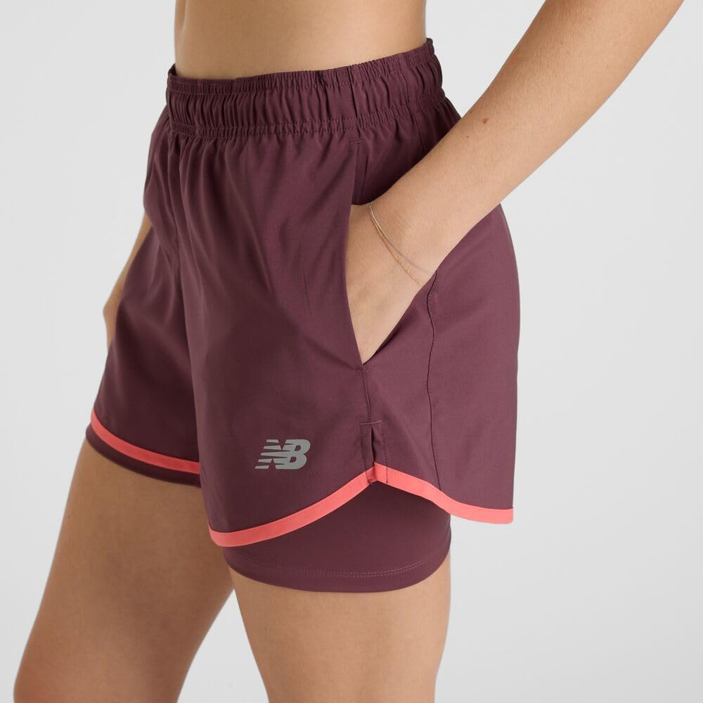 New Balance Womens Sport Essentials 2-in-1 Short 3" - Image 5