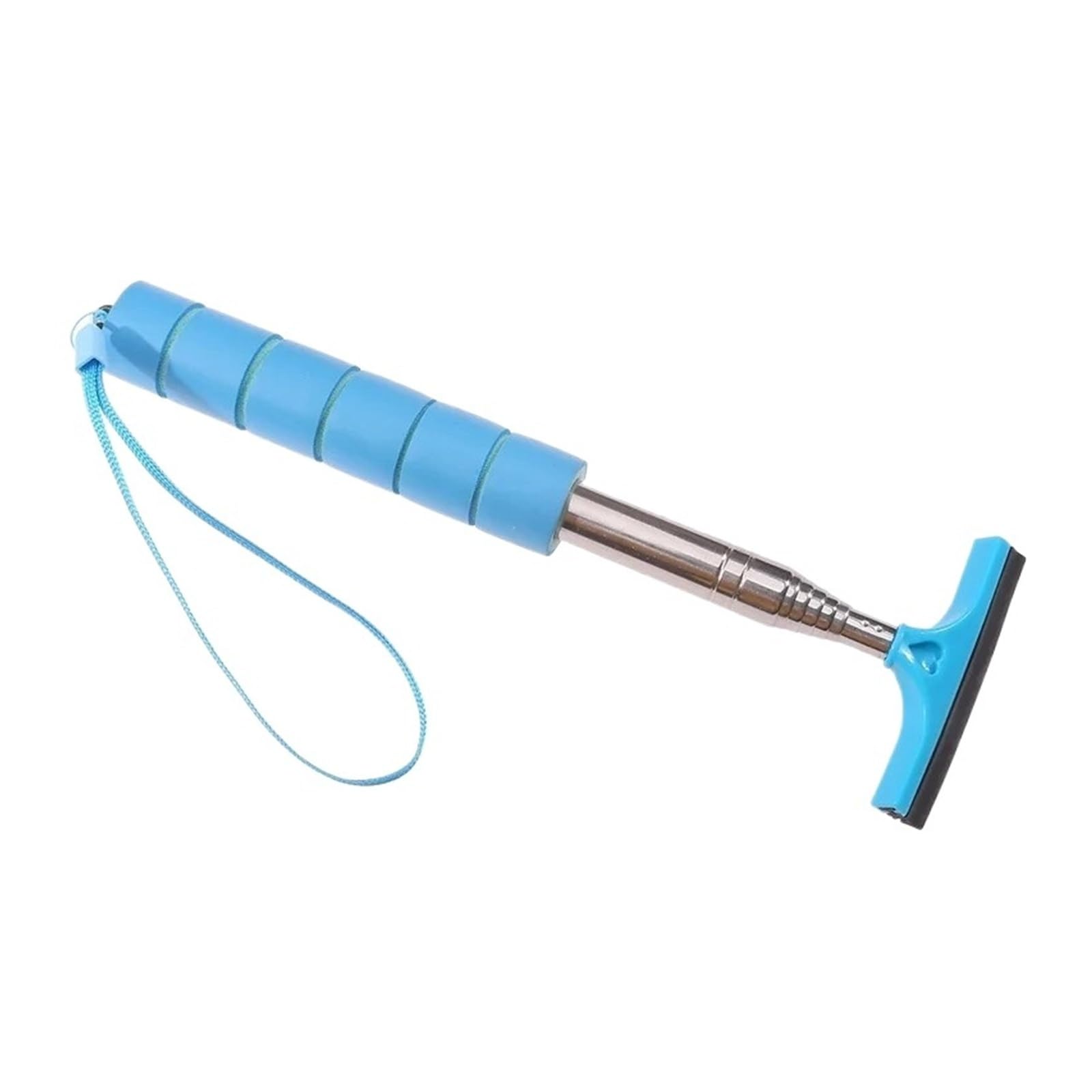 Car rearview mirror wipers Car Rearview Mirror Wiper Stainless Steel Telescopic Retractable(Blue)
