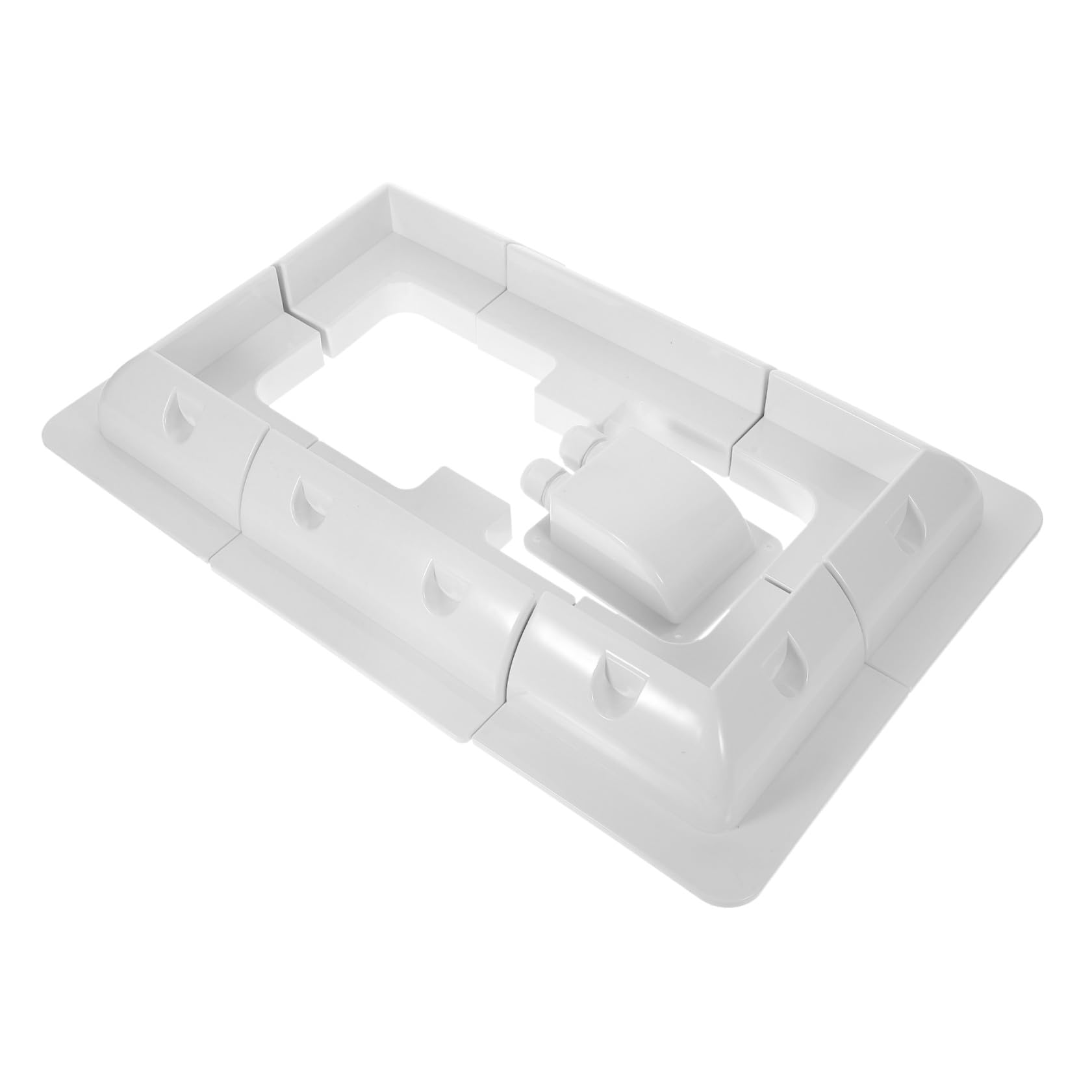 Kit Staffa di Fissaggio Pannelli Fotovoltaici per Yacht e Rv, Struttura Robusta in Abs Bianco, Facile Installazione per Pannello Solare Portatile e Supporto di Montaggio