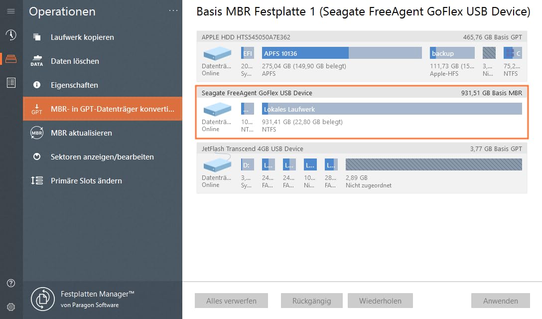 Paragon Festplatten Manager 17 Advanced - Partition kopieren, Festplatte kopieren, Betriebssystem übertragen | 3-PC | 3 Gerät | 1 Benutzer | PC Aktivierungscode per Email