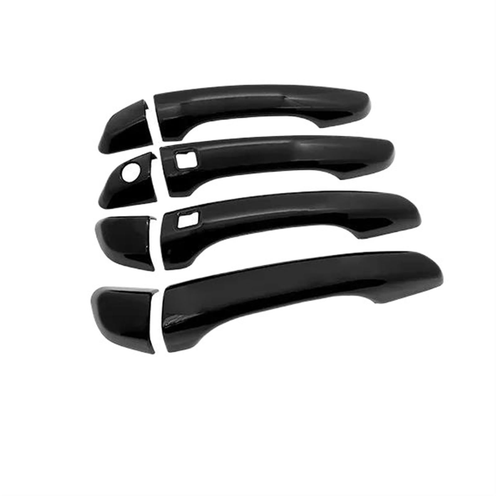 Lzbzhb 4Handle 2 Buttonsa Car Exterior Outsidedoor Handle For Hyundai For Elantra 6 Ad 2016 2017 2018 2019 2020 Gloss Black For Smart Door Handle Cover Stickers Car Exterior Corate(4Handle 2 Buttonsa)