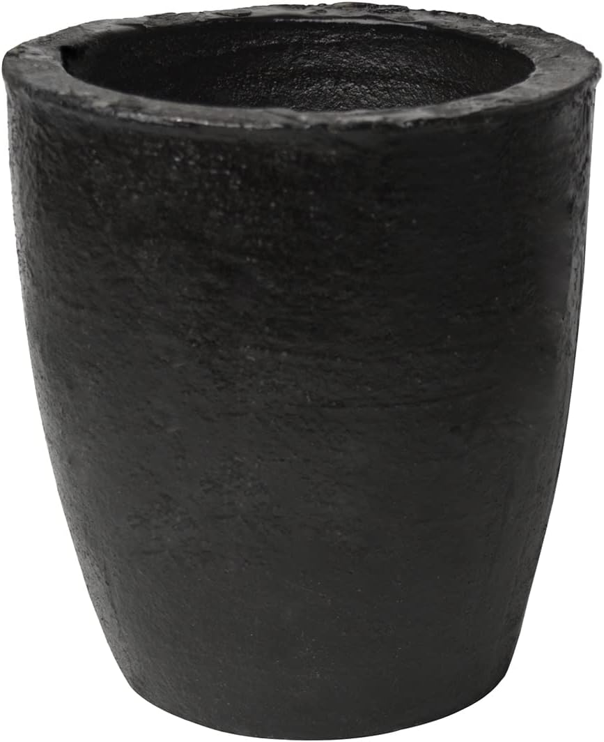 #8 Budget Graphite Foundry Crucible Precious Metal Melting Casting Gold Brass Silver Refining