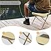 predolo Camping Foldable Stool, Easy to Carry Multipurpose, Portable Bag Stool, Oxford Cloth for Traveling Garden Backpacking Hiking, Khaki