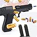 Soft Bullet Toy Gun Shell Ejecting, Blasters Pistol with 100 Foam Bullets, 56 Shells and 2 Magazines, Model Toys for Educational & Shooting Game, Gift for Kids Boys Girls