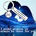 TGBJE I pinky promise to always be there for you keychain Wedding gift for lover best friend gift (I pinky)