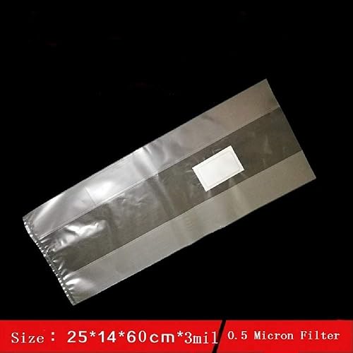 Miniatura 7 de SUCOHANS Bolsas de cultivo de hongos XLS de tamaño extra grande 10 x 5.5 x 24 pulgadasbolsas sellables de desove  Myco bolsas con filtro de 0.5