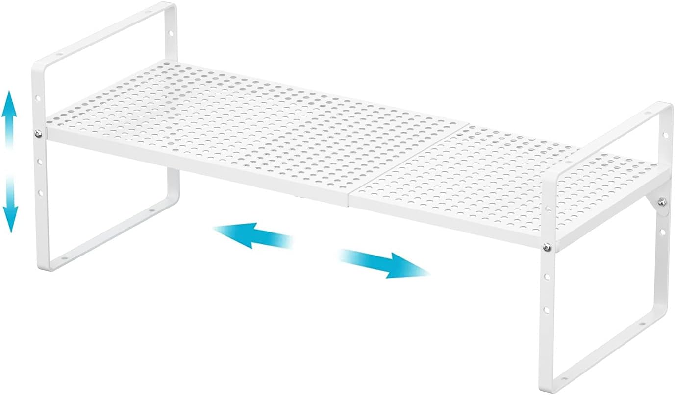 iPEGTOP Large Expandable Storage Shelf Organizer Rack, Heavy