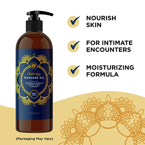 Vanilla Massage Oil For Massage Therapy - Luxurious Easy Glide Non Sticky Sweet Vanilla Body Oil Massage Formula With Silky Smooth Sweet Almond Oil Coconut And Jojoba - Vegan Non Gmo And Gluten Free #TOP3