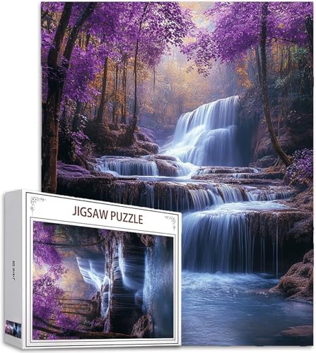 Puzzle 5000 Piezas Adultos, Bosque Puzzle Caer Patrón Diseño, 156x105cm Gran Formato HD Color Jigsaw Adultos, DIY Artesanía con Embalaje de Caja de Regalo, Home Room Wall Decor, Regalo Mujer, Model639