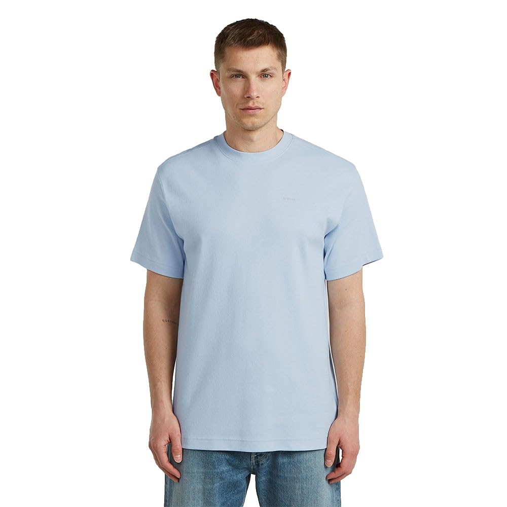 G-Star Men's Blue (Baby Blue D28609-C812-186) Raw C.v. True Regular R T Shirt, L