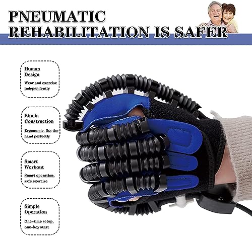 Disability Aids Rehabilitation Equipment Hemiplegia Finger Rehabilitation Trainer Robot Gloves with Remote Control/Single Finger Training - Image 3