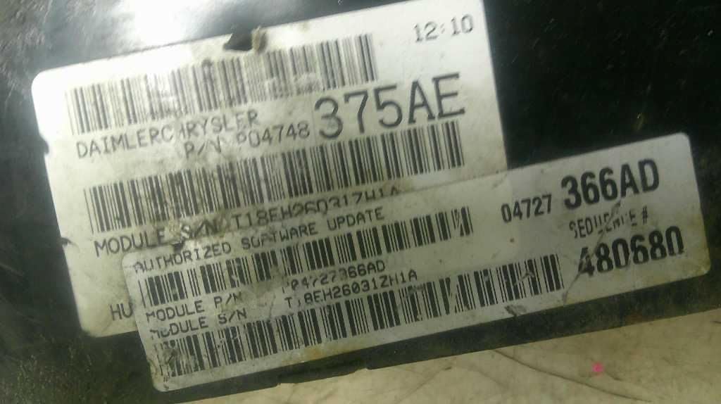 Engine ECM Control Module Fits 2005 05 Compatible with Dodge Caravan P04748375AE 04748375AE