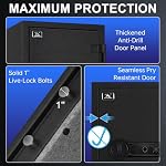 TIGERKING Biometric Fingerprint Fireproof Safe for Home Office - Image 6