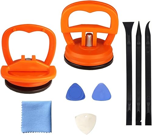 Juego de 9 herramientas de reparación de pantalla, ventosa resistente, herramienta de palanca, adecuada para iPhone, iPad, iMac, MacBook, tableta,
