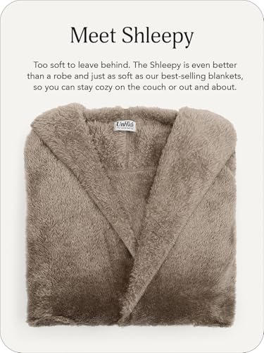 Image of UnHide Shleepy Faux Fur Robe | Lightweight, Soft Wearable Blanket, Polyester Faux Fur, Machine Washable