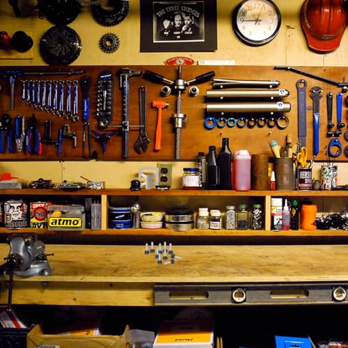 KINHARD 10 Stück Rändelschraube M5 × 15mm Schrauben mit Drehknopf, Rundkopf Griffschrauben, Kopfdurchmesser 14 mm, Schwarze Rändelschrauben, für Möbel und Instrumente