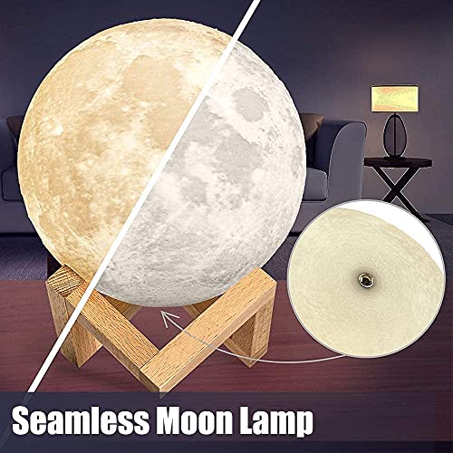 Tytopfan Moon Lamp Goodfeel 4.8In 16 Colors Led 3D Print Moon Light With Stand & Remote &Touch Control And Usb Rechargeable Moon Light Lamps For Kids Friends Lover Birthday Christmas Gifts (4.8Inch) #TOP4