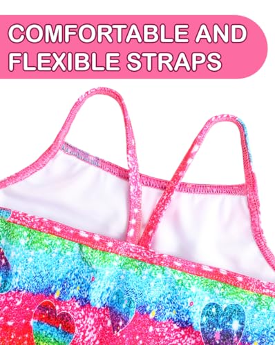 Image of Girls Swimsuit One Piece Bathing Suit Kids' Swimwear Quick Dry Summer Beach