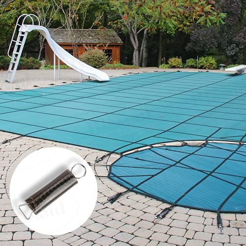 Blasoul 5 Packs 8 Inch Swimming Pool Cover Stainless Steel Springs, Stainless Steel Spring Set Complete With 5 Pack Protective Vinyl Black Spring Sleeves For Winter Safety Pool Covers #TOP5
