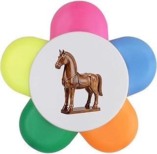 Azeeda 'Carved Horse' Flower Shape Highlighte...