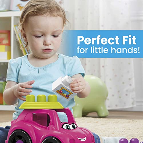 Mega Bloks Fisher-Price Toddler Building Blocks, Catie Convertible With 6 Pieces And Storage, 1 Figure, Pink, Toy Car Gift Ideas For Kids #TOP1