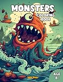 Monsters Coloring Book: Fun and Creative Coloring Book for Kids Age 8+