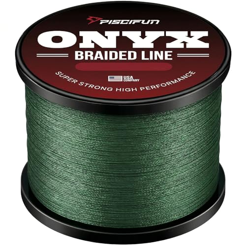 Piscifun Onyx Braided Fishing Line Advanced Superline Braid Lines 300Yd 10lb Green
