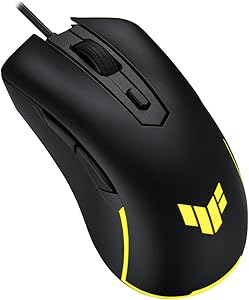ASUS TUF Gaming M3 GEN II, Wired Gaming Mouse, 8000 DPI Sensor, Only 59 g, Durable IP56 Coating, 60 Million Click Switch L…