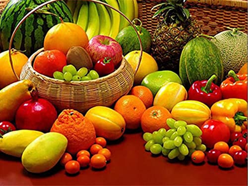 Peinture au diamant 5D fruits pour décorer votre salon avec un point de croix strass