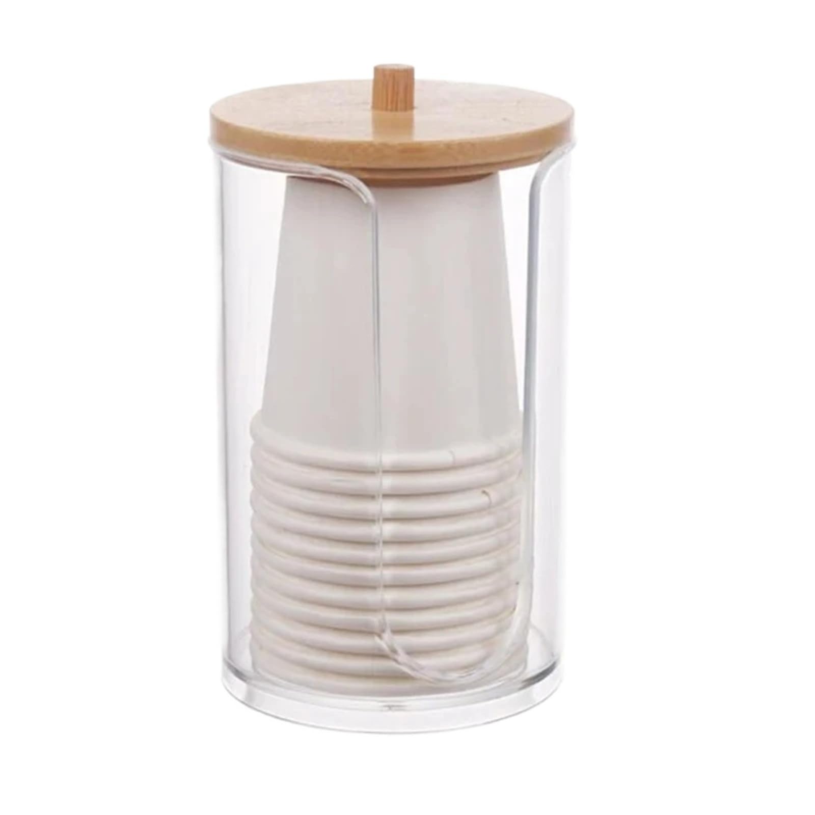Enmrfvkz Color 03 Plastic Cotton Pad And Swab Dispenser With Lid