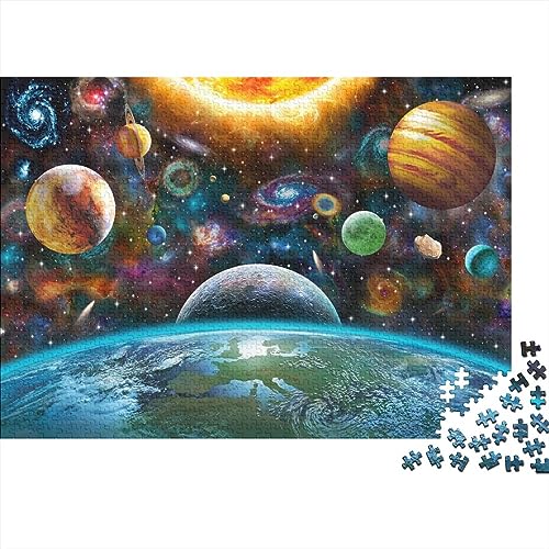 Puzzle Interstellaire Science Fiction 1000 Pièces Jouet en Bois Adulte 75x50cm