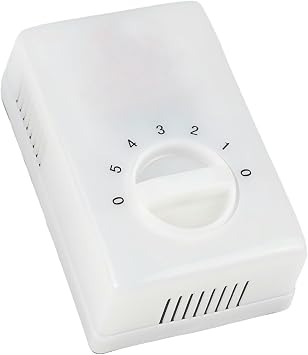 5- Ceiling Fan Controller, Adjustable Airflow Regulator Switch for Most Brands, 220V Plastic Control Panel with Easy Installation, White