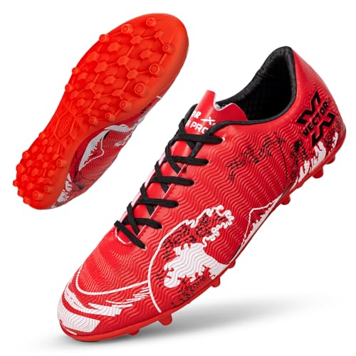 Image of Vector X Acura Series High-Performance Athletic Football Studs|Turf Shoe|Fully Embossed Synthetic Upper+ High Strength TPU Sole|Practice & Training Footwear Sports Shoes for Boys Men Adult