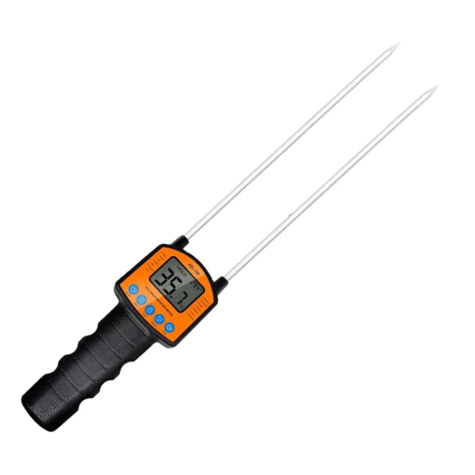 JVDDI Handheld Grain Moisture Meter LCD Display Humidity Tester 5-49.9 Water Content Detector JGL-188 Hygrometer For Corn Wheat Rice