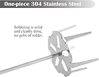 Vista 4 de KAMaster Accesorio de taladro extractor de cerdo 304 Trituradora de carne de acero inoxidable utilizada con taladro manual estándar para barbacoa