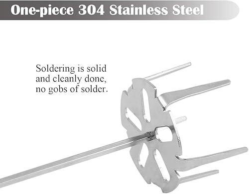 Miniatura 4 de KAMaster Accesorio de taladro extractor de cerdo 304 Trituradora de carne de acero inoxidable utilizada con taladro manual estándar para barbacoa